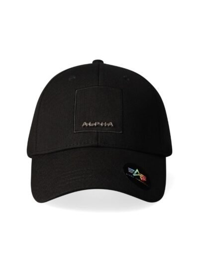 B.cause Alpha Industries Label Gradient Peak Cap - Black