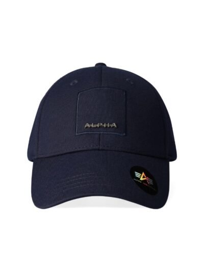 B.cause Alpha Industries Label Gradient Peak Cap - Navy