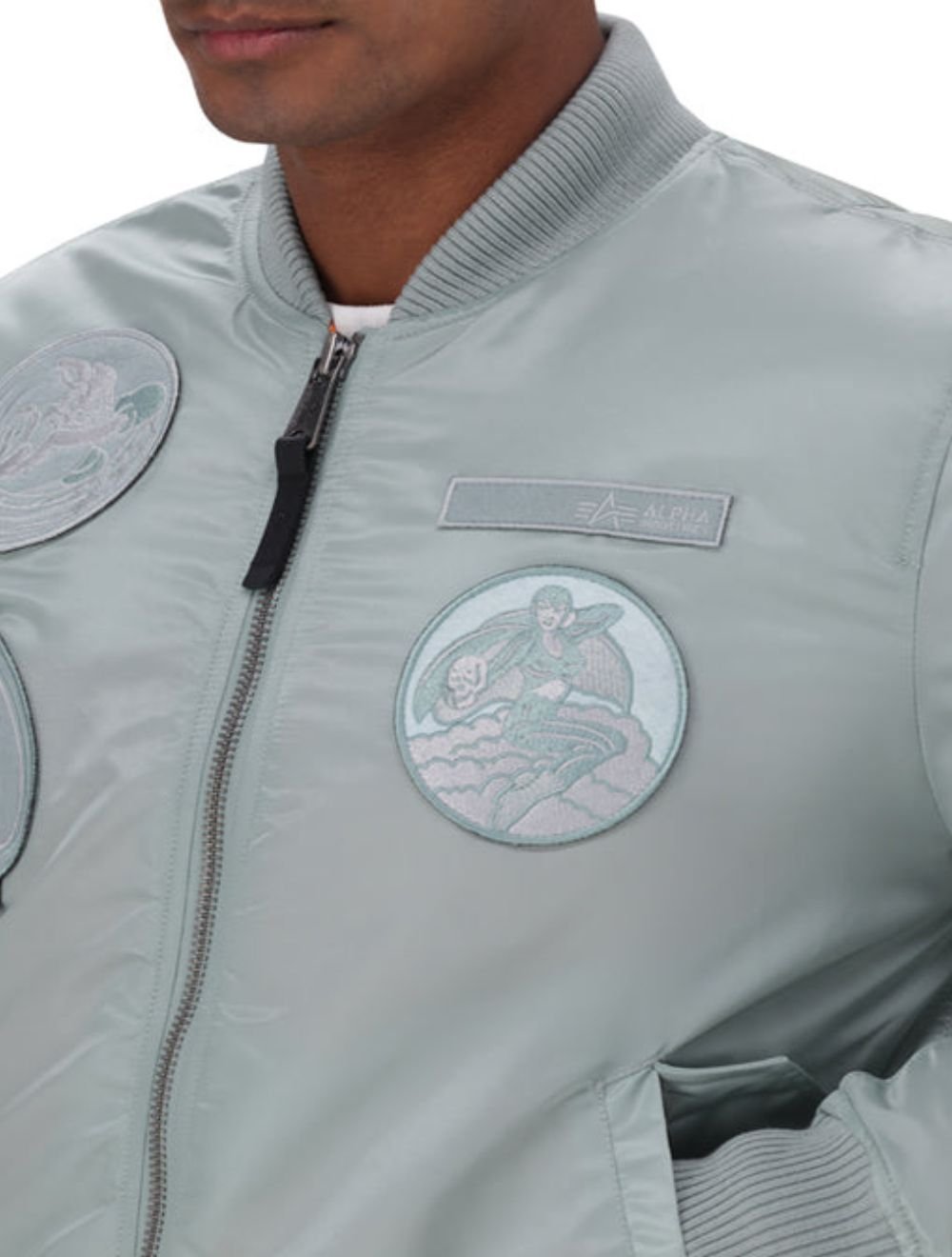 B.cause Alpha Industries MA-1 Patch- Dusty Green - Image 3
